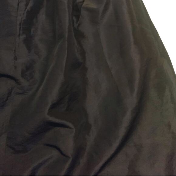 Elegant Satin Tulle Black Long Midi Skirt Size Large Poofy Flowy Evening Party - Picture 9 of 11